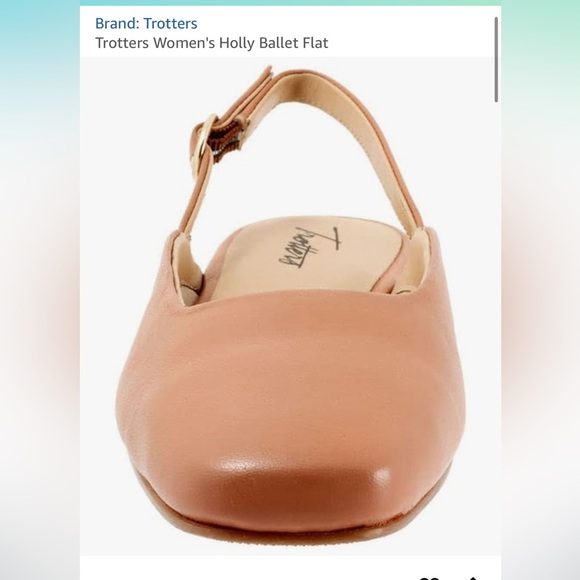 Trotters Holly Ballet Flats Slingback | Blush Leather | Size 8.5N (Narrow) - Picture 13 of 13
